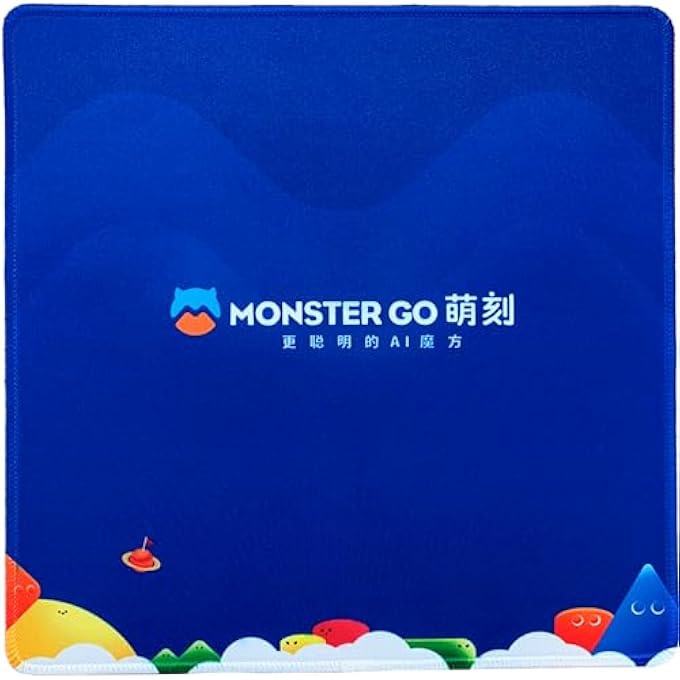 MONSTER GO MG SPEED CUBE MAT - PROTECTIVE MAT FOR SPEED CUBE, NON SLIP BOTTOM, 10 X 12.5 INCH, 3MM THICK, PROTECTIVE MAT FOR RUBIK'S CUBES 2X2, 3X3, 4X4, 5X5, MAGIC CUBE, TWISTY PUZZLES